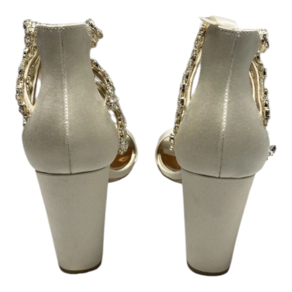 Badgley Mischka Women's US10 Everafter Heeled Sandal, Ivory MP5051 - Picture 5 of 8